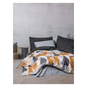 SADAF Comforter Cover Set, Double , 200 x 220cm - 4 Piece - Gray