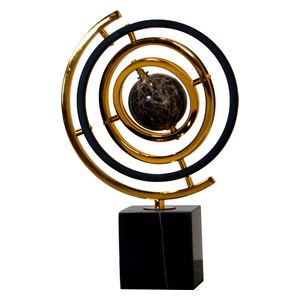  صدف كرة جيروسكوبية معاصرة - D81 -  رخام اسود 