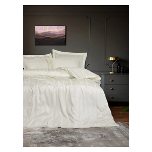  SADAF Comforter Cover Set, Double , 200 x 220cm - 6 Piece - Light Beige 