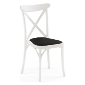  SADAF Chair For Restaurants and Kitchens - White 