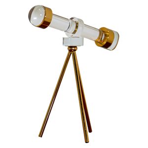 صدف ديكور تلسكوب مكتبي صغير من النحاس - D6105B