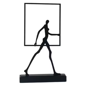  SADAF HT191-2 - Abstract Silhouette Decorative Sculpture - Black 