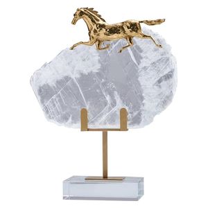  صدف تمثال حصان نحاسي ديكور - HT315 