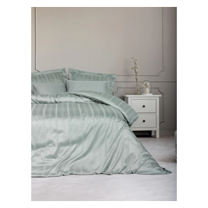  صدف طقم غطاء لحاف مزدوج 220 × 200 سم - 6 قطع - نعناع 