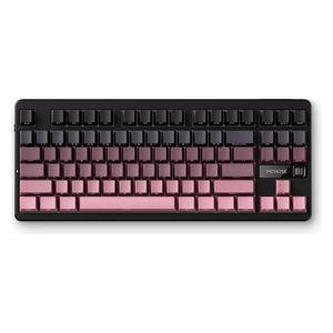 لوحة مفاتيح لاسلكية للالعاب KG87BLPINK - بطارية بسعة 10000 مللي امبير - وردي