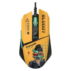 Bloody W63 - Wired Gaming Mouse - RGB‎ - sensor 12000 CPI - Yellow
