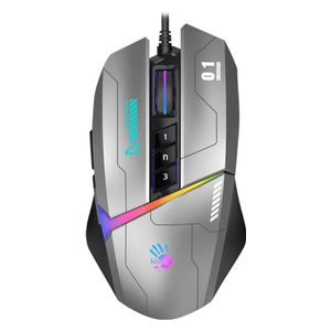 Bloody W60Max - Wired Gaming Mouse - RGB - sensor 10000 CPI - Gray