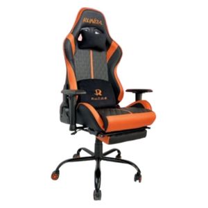  Runda - Gaming Chair - Backrest tilts up to 135 degrees & Casters Wheels - Orange 