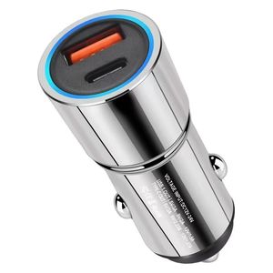 Nine CH 007 -  Car Charger - 2 port - 52W - Silver