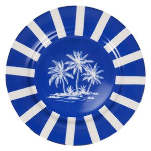 Seen Palm Tree Bowl Set - 6 Piece Small - Blue