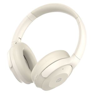 Powerology PWLAU016 CM - Bluetooth Headphone Over Ear - Up To 600 mAh - Bluetooth 5.4 - Cream