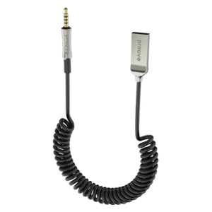  Proove Steel Spring Bluetooth USB to AUX Adapter - Black 