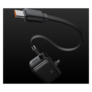  Mcdodo MC7760 - Power bank - 5000mAh - Fast Charging 22.5W - Built-in Cable USB-C - Black 