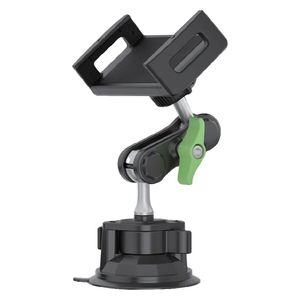  Green Lion Tablet Holder with Adhesive Suction Cup Mount - Black 