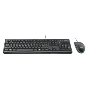  Logitech MK120 Corded Keyboard with Mouse - Black 