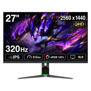  ELSA EA272FX MAX - Monitor - 27 inch - 320Hz - 0.5ms Response Time - QHD - Black 