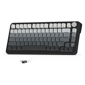  لوحة مفاتيح ميكانيكية لاسلكية اتاك شارك - X85 برو - بطارية بحجم 4000 مللي امبير - اضاءة RGB - اسود 