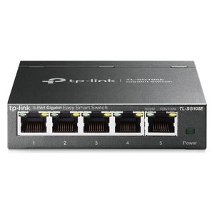  TP-LINK TL-SG105E - Hub - 5 Ports - Black 