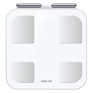 Green Lion Smart Body Scale with 8 Electrodes - Bluetooth 5 - 400 mAh - White