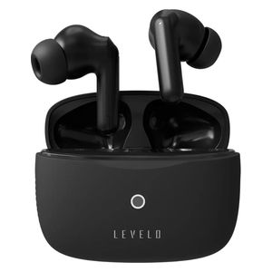  Levelo n-Ear Bluetooth Earphones - 35 Hour Battery Life with Charging Case - Bluetooth 5.4 - Black 