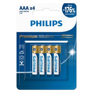  Philips LR03M4B - Batteries Set - 4 Battery 