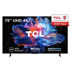  شاشة تي سي ال 75 انج فئة V6C - سمارت - 4K - UHD - إصدار 2025 - 60 هيرتز 