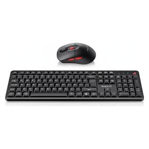  Havit KB261WB Wireless Keyboard with Mouse - Black 