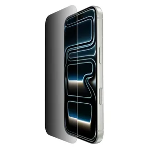  واقي شاشة ماستر ثلاثي الأبعاد للخصوصية لهاتف آيفون 17 و 16 برو - اسود 