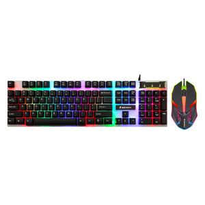  Jertech KM170 - Gaming Keyboard and Mouse Combo - Black 