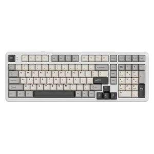  لوحة مفاتيح ميكانيكية اتاك شارك - X98 - بطارية بحجم 4000 - اضاءة RGB - ابيض 