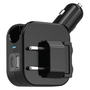  Green Lion Duo Power Car & Wall Charger 20W - Black 