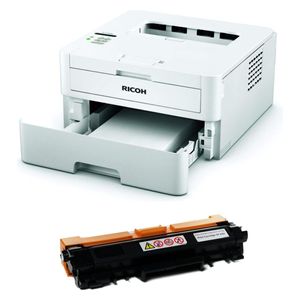  طابعة متعددة الوظائف ليزر أسود اي 4 -  SP230SFNW - سرعة طباعة 30 صفحة في الدقيقة - ابيض + حبر  SP 230L اسود 