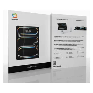  حافظة موبايل زجاجي من ماستر لجهاز ايباد A16 - شفاف 