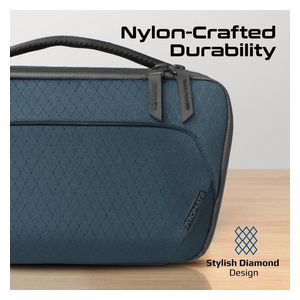 حقيبة بروميت - UrbanPouch - لتنظيم الإكسسوارات التقنية - تصميم أنيق متعدد الجيوب ومقاوم للماء - ازرق