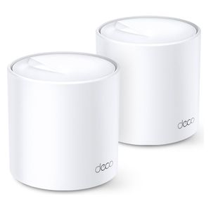  نظام واي فاي شبكي منزلي من تي بي لينك - Deco X20 - AX1800 Wi-Fi 6 - قطعتان - أبيض 