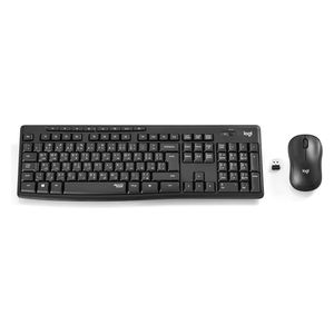  Logitech MK295 - Wireless Keyboard with Mouse - Black 