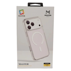  حافظة موبايل ماستر شيلد مع ماك سيف لهاتف آيفون 17 برو - شفاف 