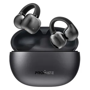  Promate AirClip - Bluetooth Headphone In Ear - Up To 6 Hours - Bluetooth 5.4 - Black 