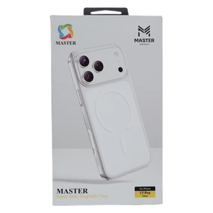  حافظة موبايل ماستر سوبر سليم مغناطيسية لهاتف ايفون 17 برو - شفاف 