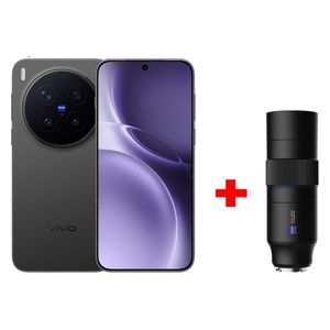  فيفو X300 برو - دبل سيم - شاشة بحجم 6.78 انج, اموليد, 120 هيرتز - معالج دايمنسيتي 9500 - بطارية بحجم 6375 مللي امبير, بقوة 40 واط لاسلكية + موسع عدسة التقريب زايس 2.35x من فيفو 