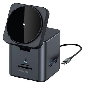 GREEN LION - Hub Docking Station - 9 in 1 - USB-C - Black 