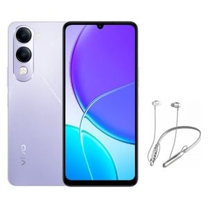  فيفو Y04s - دبل سيم - شاشة 6.74 بوصة LCD - معالج T7225 - بطارية 6000 مللي أمبير بالساعة، شحن 15 واط + سماعة 