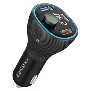 Promate MX VC17 - Car Charger - 38W - Bluetooth 5.1 - Black