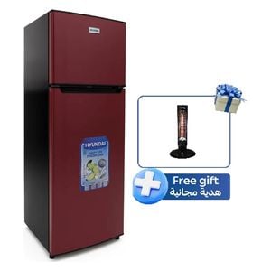  Hyundai HBM-1000 - 10ft - Conventional Refrigerator - Red + Hyundai HBM-129 - Radiant Heater - Black 