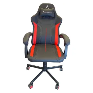  Aivitron Gaming Chair Comfortable Gaming Chair - Adjustable Height and Recline Function - Black 