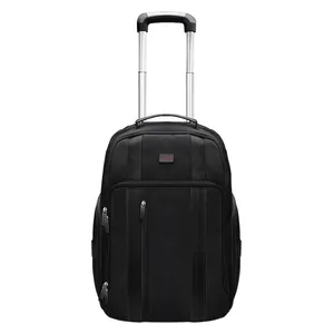  Promate CramPack TR Laptop Trolley Bag - Multi-Compartment - 15.6 Inch - Water Resistant - Black 