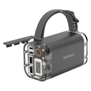  شاحن محمول موماكس - iPowerstone Mini - بطارية بحجم 40000 مللي امبير - بقوة 100 واط - سلفر 