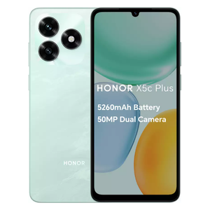هونر X5c Plus - دبل سيم - شاشة بحجم 6.74 انج, تي اف تي ايل سي دي, 90 هيرتز - ميدياتك هيليو G81 - بطارية بحجم 5260 مللي امبير - بقوة 15 واط