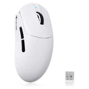  Attack Shark X8 SE - Wireless Gaming Mouse - Up To 500mAh - 25000 DPI - White 