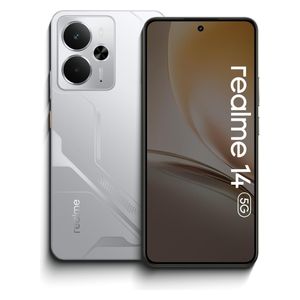  Realme14 5G - Dual SIM - 6.67 inch AMOLED 120 Hz - Snapdragon 6 Gen 4 - 6000 mAh - 45W 